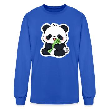 Panda Bamboo Cutie - Men's Long Sleeve T-Shirt - royal blue - Front