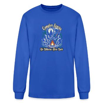 Campfire Stories Hit Different After Dark - Men's Long Sleeve T-Shirt - royal blue - Front