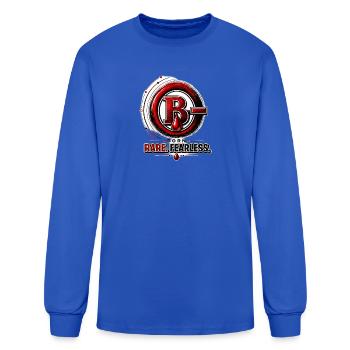 Born Rare Fearless Emblem - Men's Long Sleeve T-Shirt - royal blue - Front