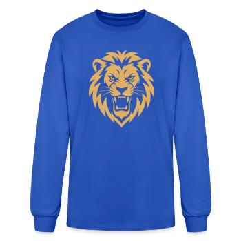 Fierce Lion King - Men's Long Sleeve T-Shirt - royal blue - Front