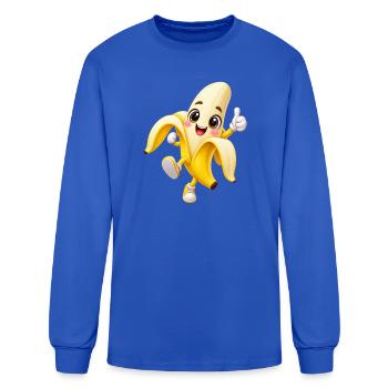 Banana Buddy Run - Men's Long Sleeve T-Shirt - royal blue - Front