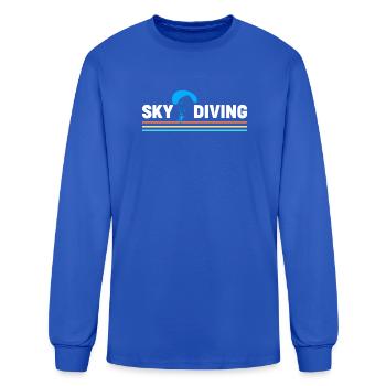 Skydive Parachute Skydiving - Men's Long Sleeve T-Shirt - royal blue - Front