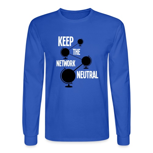 Keep the Network Neutral - Men's Long Sleeve T-Shirt