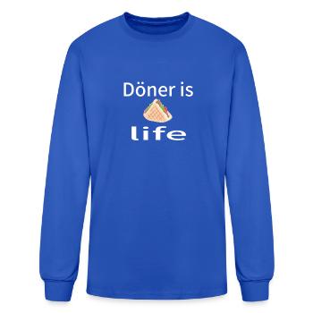 Döner is life - Men's Long Sleeve T-Shirt - royal blue - Front