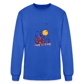 Dare to Scare - Men's Long Sleeve T-Shirt - royal blue - Front