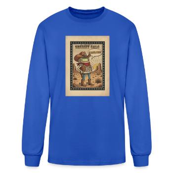 Desert Sheriff Calculator - Men's Long Sleeve T-Shirt - royal blue - Front