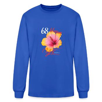 Blossom, simplicity - Men's Long Sleeve T-Shirt - royal blue - Front
