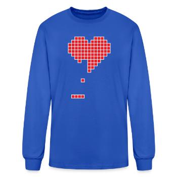 Broken heart - Men's Long Sleeve T-Shirt - royal blue - Front
