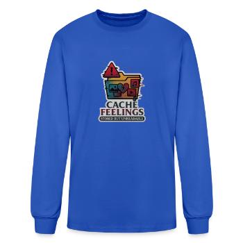 Cache Feelings: Stored But Unreadable - Men's Long Sleeve T-Shirt - royal blue - Front
