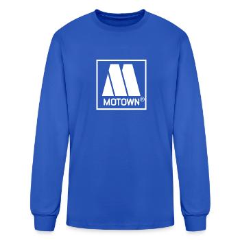 Motown merch record - Men's Long Sleeve T-Shirt - royal blue - Front