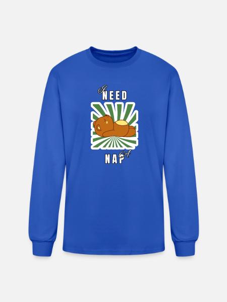 I Need Nap Bear - Men's Long Sleeve T-Shirt - royal blue