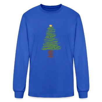 tree - Men's Long Sleeve T-Shirt - royal blue - Front
