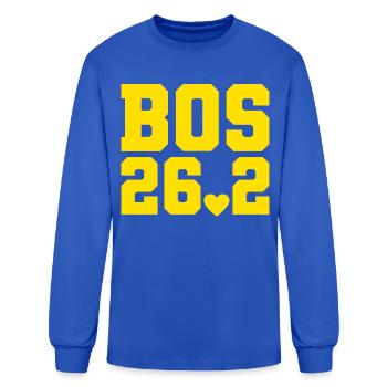 Boston 26,2 Marathon Race Running Marathon Boston - Men's Long Sleeve T-Shirt - royal blue - Front