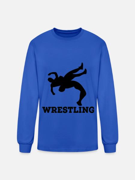 wrestling - Men's Long Sleeve T-Shirt - royal blue