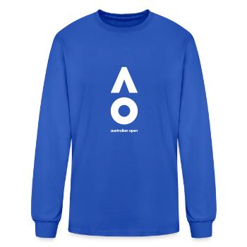 australian open logo - Men's Long Sleeve T-Shirt - royal blue - Front
