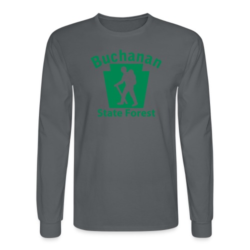 Buchanan State Forest Keystone Hiker male - Men's Long Sleeve T-Shirt