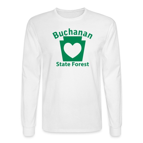 Buchanan State Forest Keystone Heart - Men's Long Sleeve T-Shirt