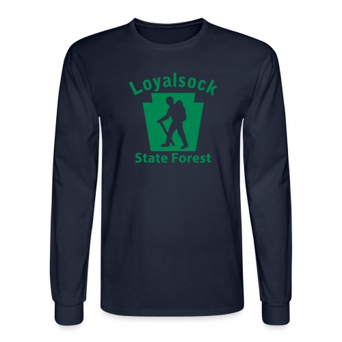 Loyalsock State Forest Keystone Hiker male - Men's Long Sleeve T-Shirt