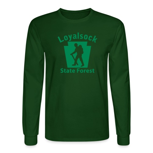 Loyalsock State Forest Keystone Hiker male - Men's Long Sleeve T-Shirt