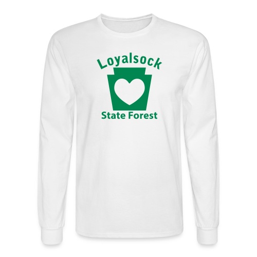 Loyalsock State Forest Keystone Heart - Men's Long Sleeve T-Shirt