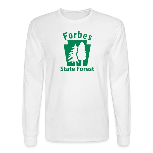 Forbes State Forest Keystone (w/trees) - Men's Long Sleeve T-Shirt