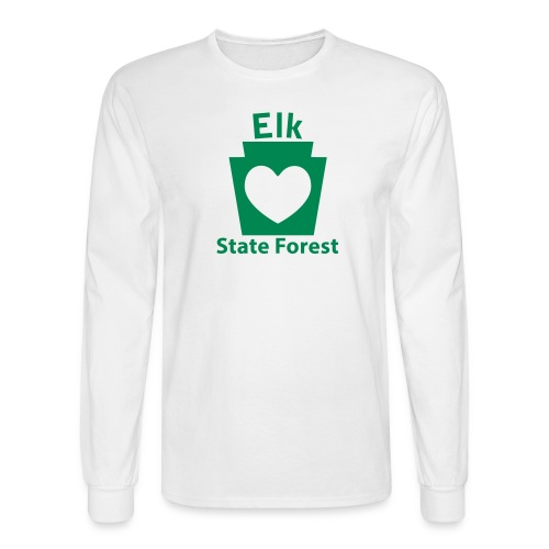 Elk State Forest Keystone Heart - Men's Long Sleeve T-Shirt