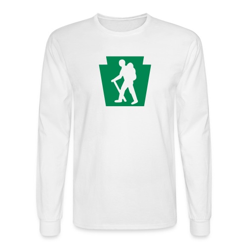 PA Keystone w/Male Hiker - Men's Long Sleeve T-Shirt