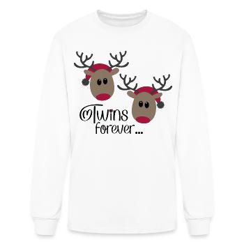 Twins - Men's Long Sleeve T-Shirt - white - Front