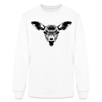 Roe Deer Portrait Head - Men's Long Sleeve T-Shirt - white - Front