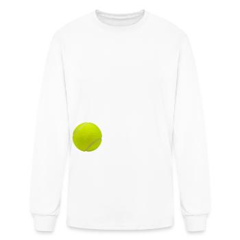 Tennis Ball Moving Motion - Men's Long Sleeve T-Shirt - white - Front
