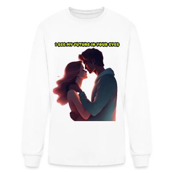 Couple Love - Men's Long Sleeve T-Shirt - white - Front