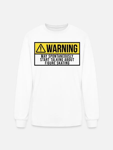 Figure Skate - Men's Long Sleeve T-Shirt - white