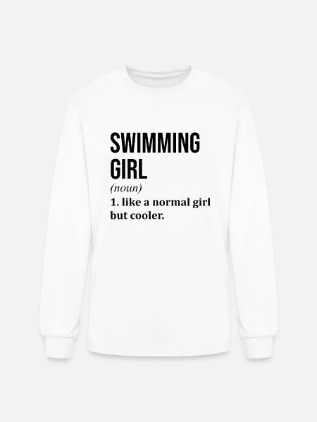 Swimming Swimming Swimming - Men's Long Sleeve T-Shirt - white