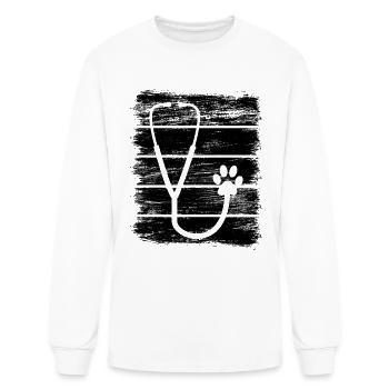 Stethoscope - Men's Long Sleeve T-Shirt - white - Front