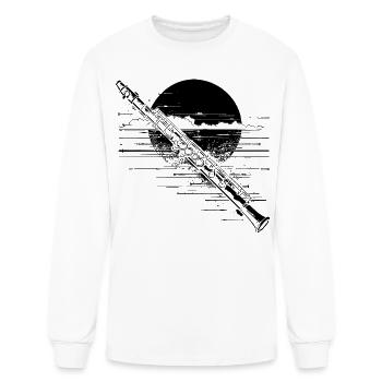 Flute - Men's Long Sleeve T-Shirt - white - Front