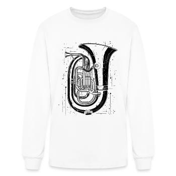 Tuba - Men's Long Sleeve T-Shirt - white - Front