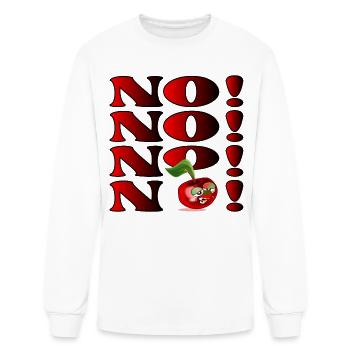 NO CHERRY - Men's Long Sleeve T-Shirt - white - Front