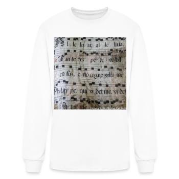 Medieval Chant Manuscript - Men's Long Sleeve T-Shirt - white - Front