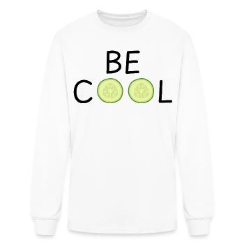 Be Cool As A Cucumber,cucumber,cool,cool - Men's Long Sleeve T-Shirt - white - Front