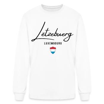 Luxembourg flag, Luxembourger pride - Men's Long Sleeve T-Shirt - white - Front