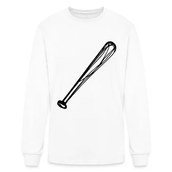 Baseball Bat - Men's Long Sleeve T-Shirt - white - Front