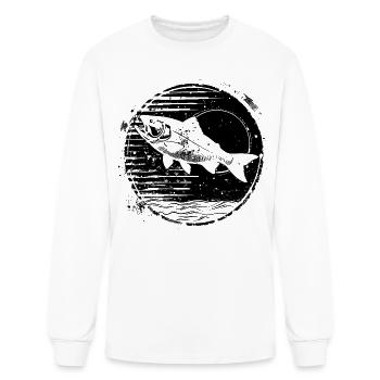Fishing Drawing - Men's Long Sleeve T-Shirt - white - Front