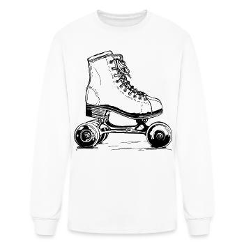 Roller Skates - Men's Long Sleeve T-Shirt - white - Front