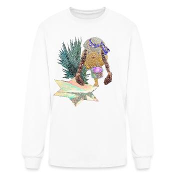 Îles Canaries - roulement de tambour sur des îles - T-shirt à manches longues Homme - blanc - Devant