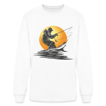 Fishing - Men's Long Sleeve T-Shirt - white - Front