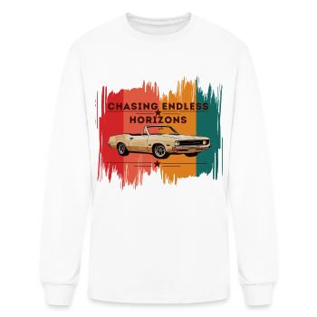 Chasing Endless Horizons - Men's Long Sleeve T-Shirt - white - Front