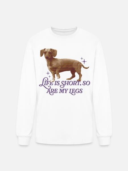 Life Is Short  - Men's Long Sleeve T-Shirt - white