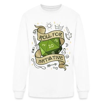 Roll for Initiative  - Men's Long Sleeve T-Shirt - white - Front