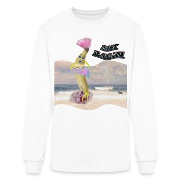 Îles Canaries - Son mélodique au bord de la mer rugissante - T-shirt à manches longues Homme - blanc - Devant