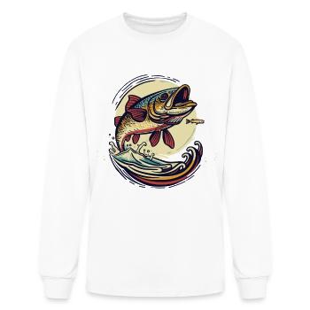 Fishing - Men's Long Sleeve T-Shirt - white - Front